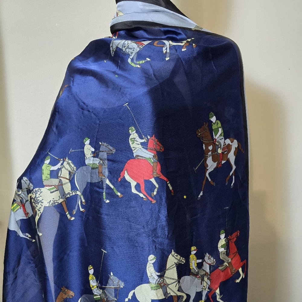 Elegant Polo Print Scarf